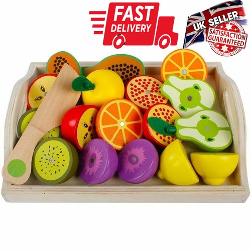 Wooden cutting fruits play - ,