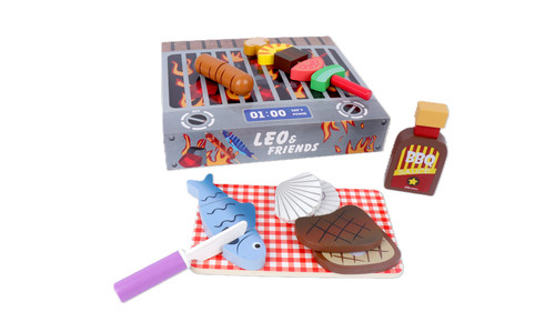 Bbq grill wooden toy - grill,