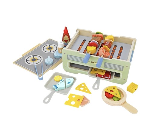 Lupilu wooden bbq grill - bbq,