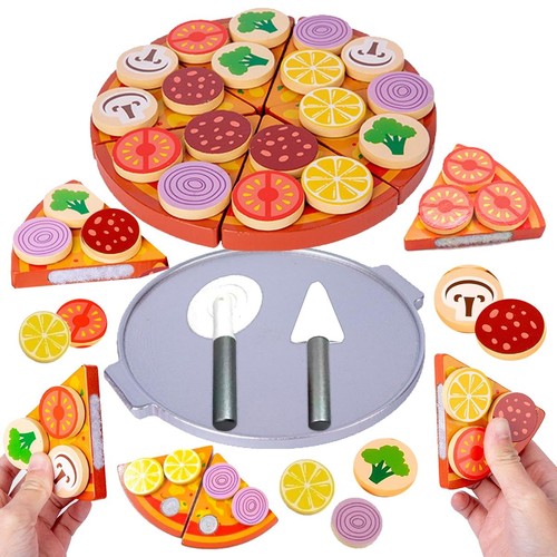 Wooden pizza cutting food - pizza,