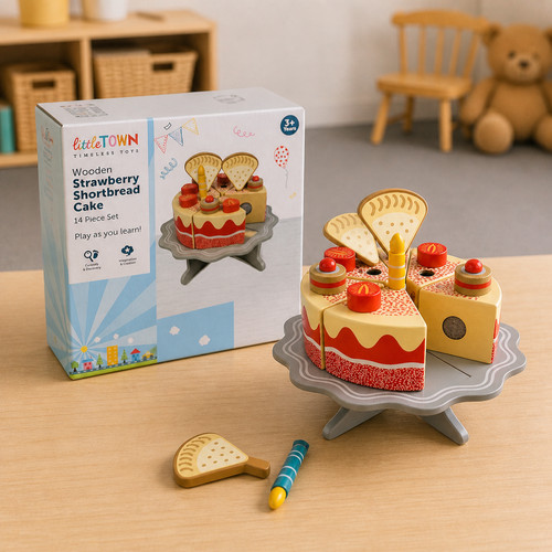 Little town wooden - little, cake