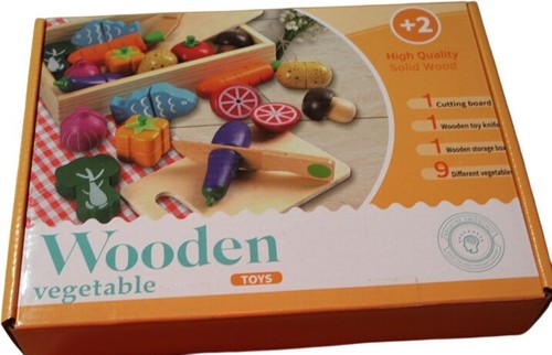 Wooden vegetable toys - vegetable, 12-piece