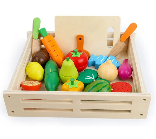Piece wooden cutting fruit - piece,