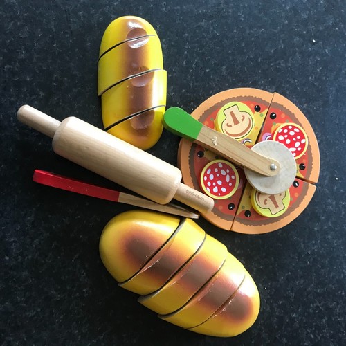 Cut slice wooden play - slice, food