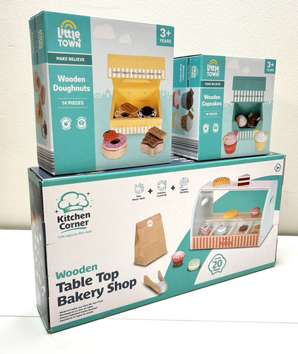 Little town wooden toy - town,