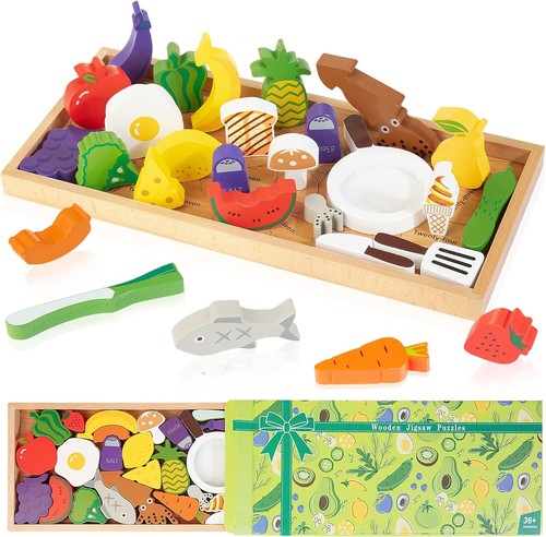 Kids wooden vegetables food - wooden,