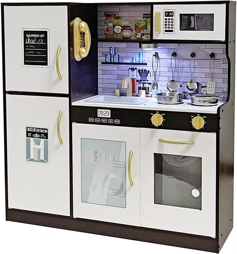 Wooden kids kitchen - kids, cooking