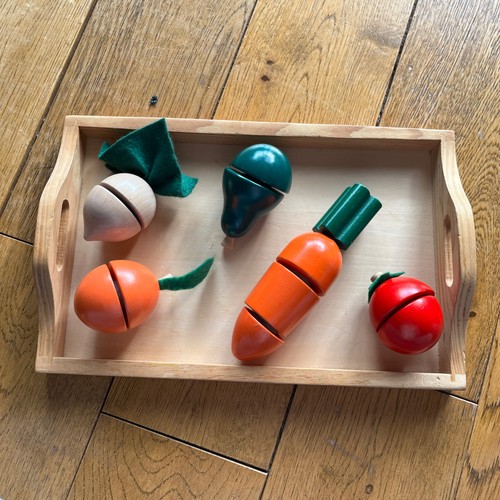 Wooden fruit and - wooden,