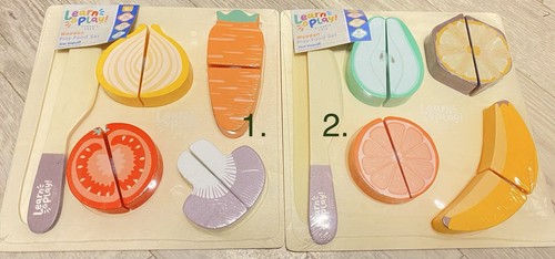 Wooden play food - 2, x