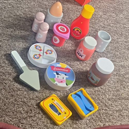 Wooden play kitchen - wooden,