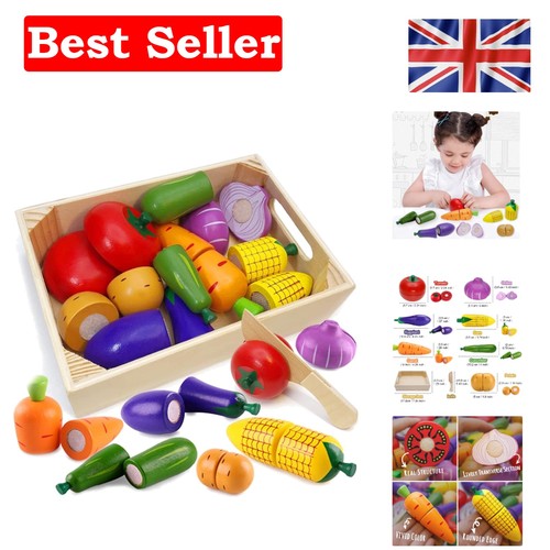Educational wooden food - wooden,