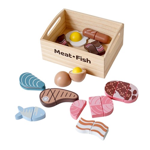 Wooden play food set - play, set,pretend