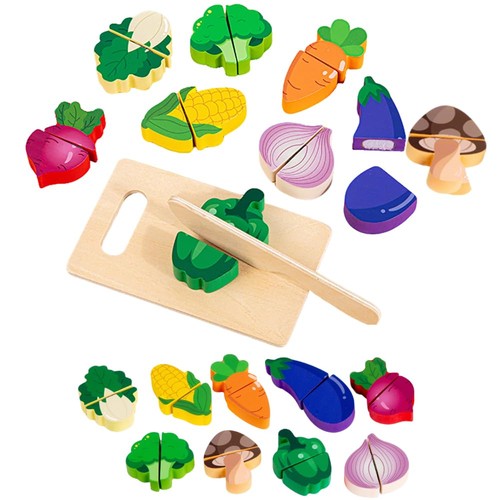 Wooden toy food set for - wooden,
