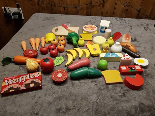 Bundle wooden play food - play,