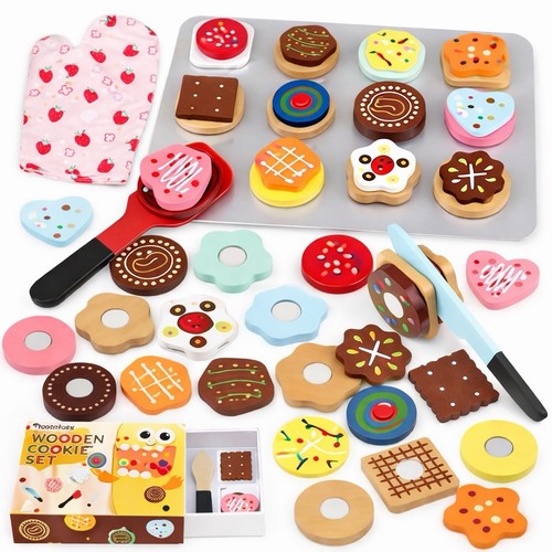 Wooden play food set - food, kids