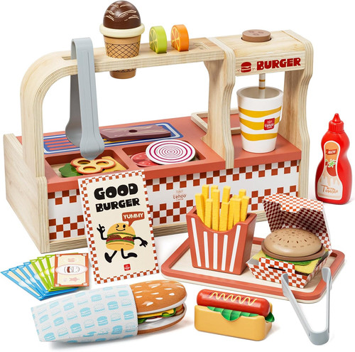 Wooden play food - play,