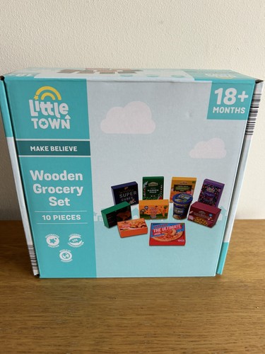 Little town wooden grocery - little,