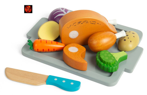 Wooden play food christmas - wooden,