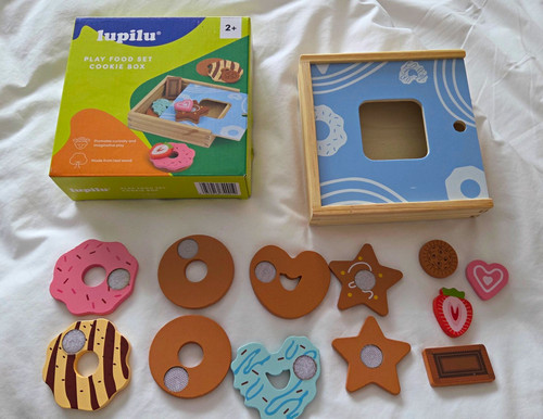Lupilu wooden play food set - wooden,