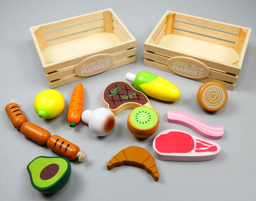 Little town wooden - town, play