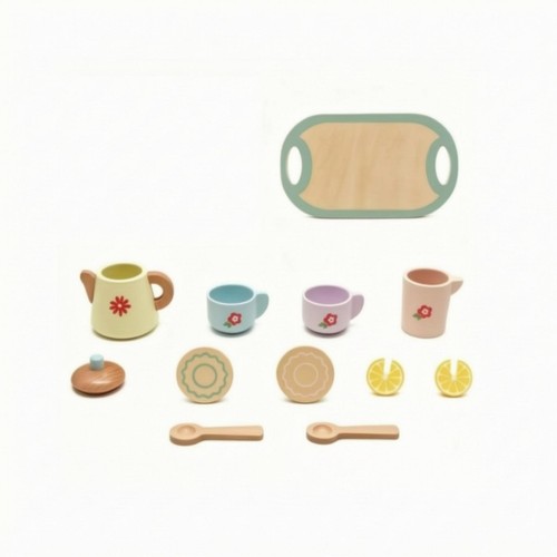Wooden play food - wooden, set