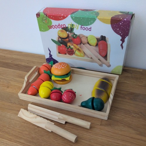 Complete wooden play food - complete,